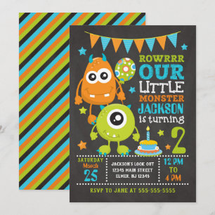 Monster Birthday Invitation / Any Age