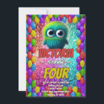 Monster birthday invite for kids<br><div class="desc">🎉 Unleash the Fun with Monster Birthday Invites for Kids! 🎈 Get ready to ROAR with excitement because it's party time! Our Monster Birthday Invites for Kids are here to make your little one's celebration unforgettable. These invites are not just pieces of paper; they're your ticket to a monstrously good...</div>