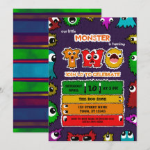 Monster Birthday Party Invitation