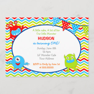 Monster Birthday Party Invitations