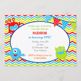 Monster Birthday Party Invitations