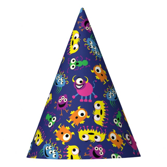 Monster Birthday Party Party Hat (Front)