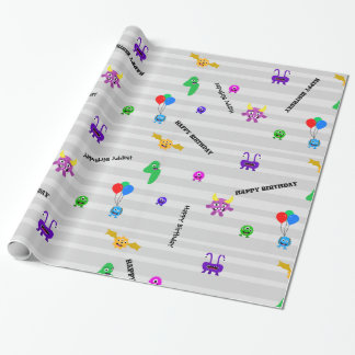 Monster Birthday Wrapping Paper