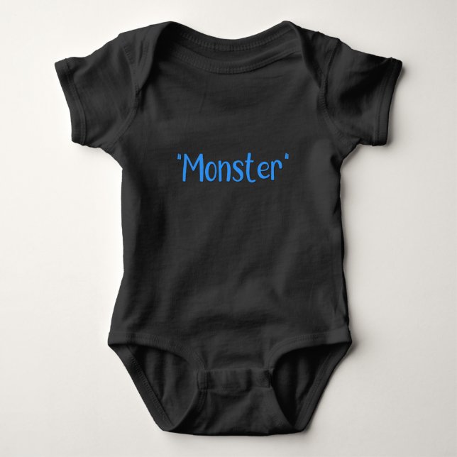"Monster" Boy Baby Bodysuit (Front)