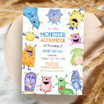 Monster Boy Birthday Invitation<br><div class="desc">Monster Boy Birthday Invitation</div>