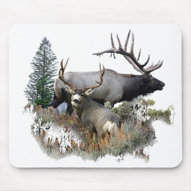 Monster bull trophy buck mouse mat (Front)