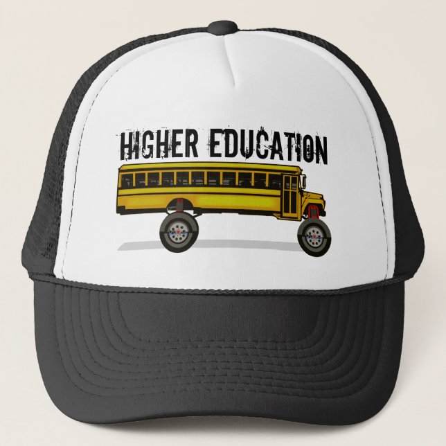 Monster Bus, HIGHER EDUCATION Trucker Hat (Front)