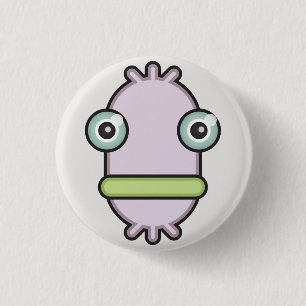 Monster Button: Microbe 3 Cm Round Badge