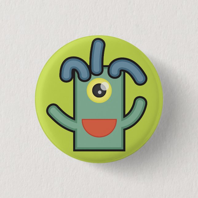 Monster Button: Noodle 3 Cm Round Badge (Front)