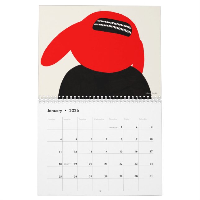 Monster Calendar for 2011 by Motomichi Nakamura (Jan 2026)