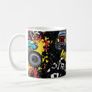 Monster Car: Abstract Childish Pattern Coffee Mug