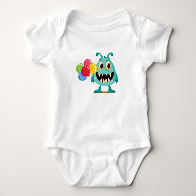 Monster/Cartoon/alien Baby Bodysuit (Front)