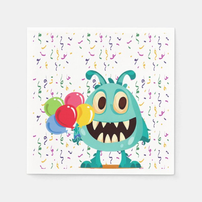Monster/Cartoon/alien Napkin (Front)