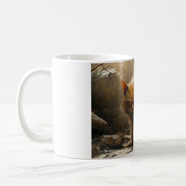 Monster cat  coffee mug (Left)