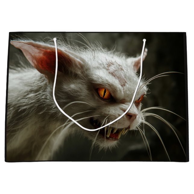Monster cat  large gift bag (Front)