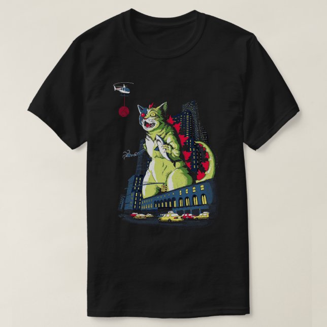 Monster Cat MechaCatzilla T-Shirt (Design Front)