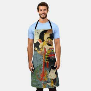 Monster Cat, Toyokuni, Ukiyo-e Apron