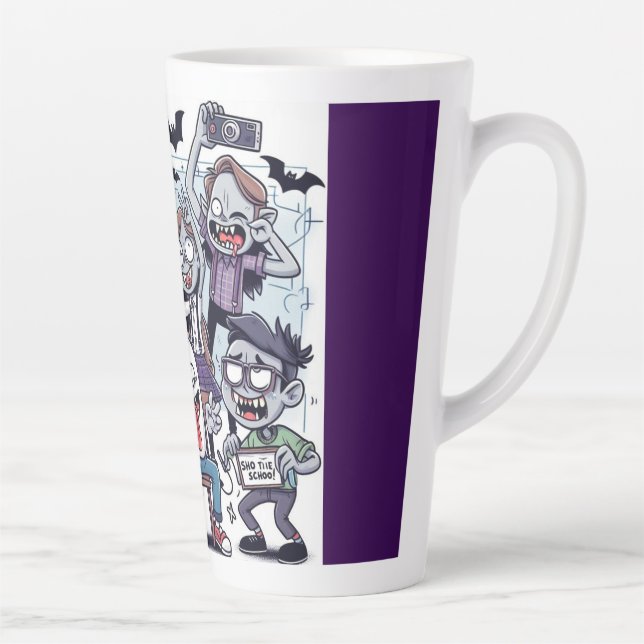 Monster Class Picture Day Latte Mug (Right)