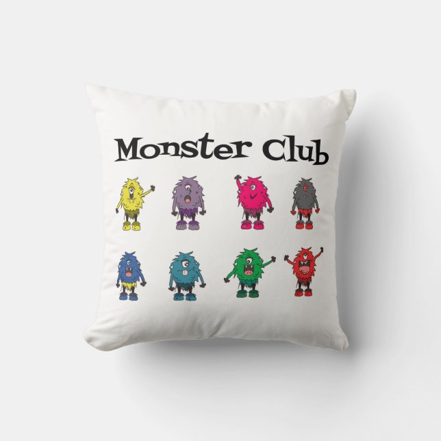 Monster Club Kids Cushion – Cuddly Creatures (Front)