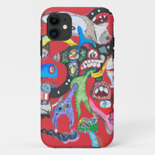 Monster collage iPhone 11 case