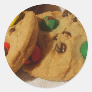Monster Cookies Classic Round Sticker