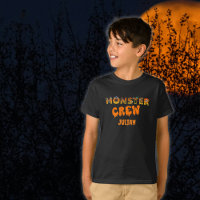 Monster Crew Custom Name Halloween Kids