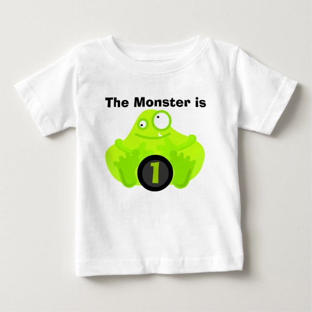 Monster Customisable Birthday Tshirts (Front)