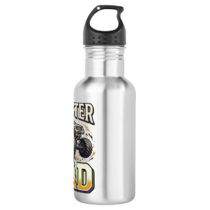 Monster Dad Monster Truck Vintage Vector Shirt Des 532 Ml Water Bottle
