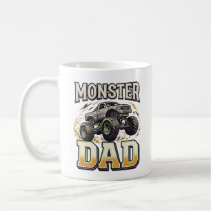 Monster Dad Monster Truck Vintage Vector Shirt Des Coffee Mug