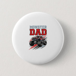 Monster Dad Vintage Monster Truck Shirt Design_1 6 Cm Round Badge