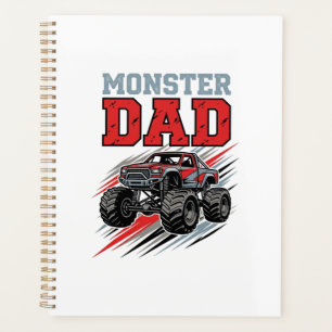 Monster Dad Vintage Monster Truck Shirt Design_1 Planner