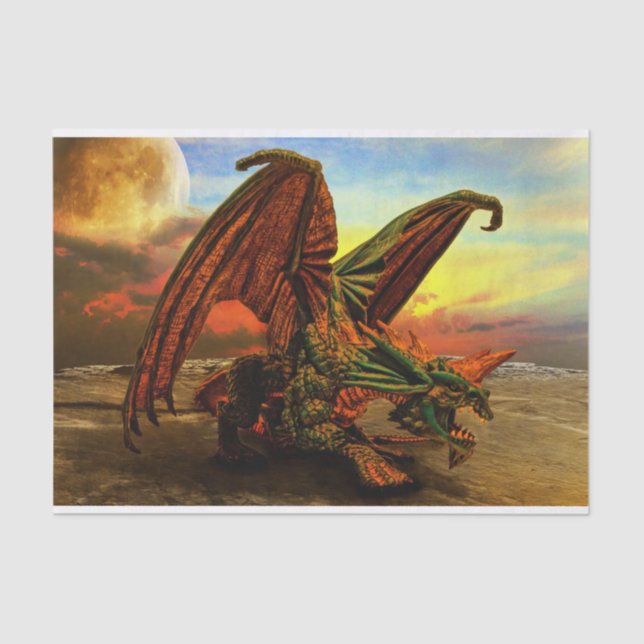 monster dragon tissue paper (Front)