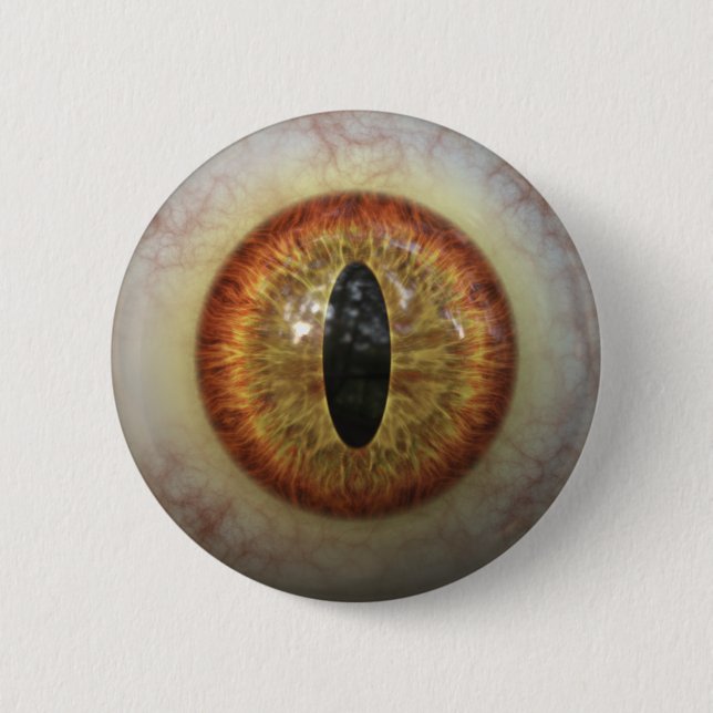 Monster Eye 6 Cm Round Badge (Front)