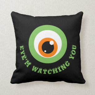 Monster Eye Pun Pillow