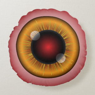 Monster Eyeballs Round Cushion