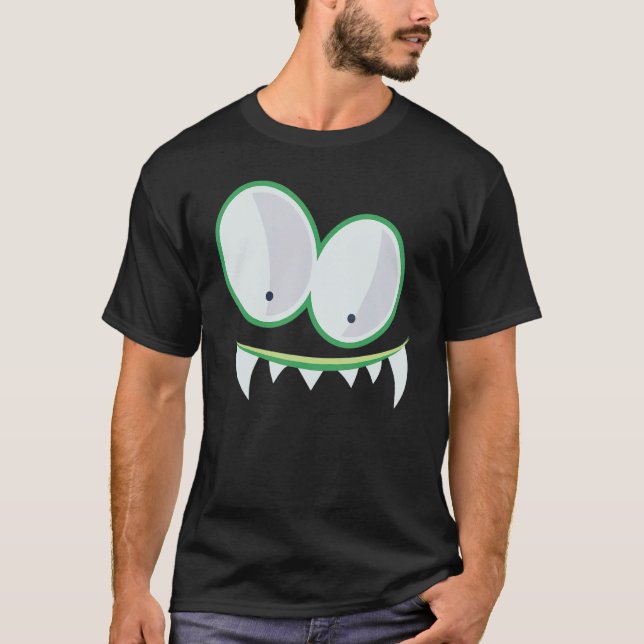 Monster Face Costume  Halloween Kids Adults 17 T-Shirt (Front)