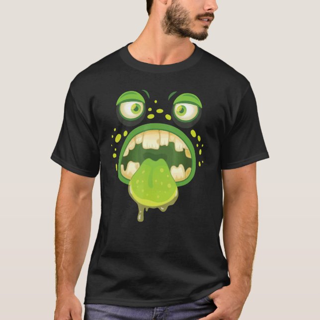 Monster Face Costume  Halloween Kids Adults 1 T-Shirt (Front)