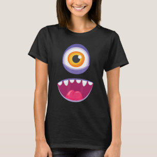 Monster Face Costume Halloween Kids Adults 4 T-Shirt