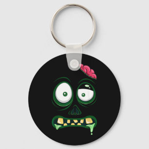 Monster Face Halloween Matching Costume Zombie Men Key Ring