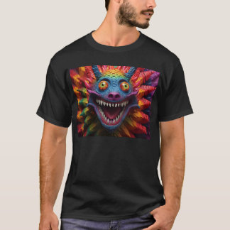 Monster face in rainbow colours T-Shirt