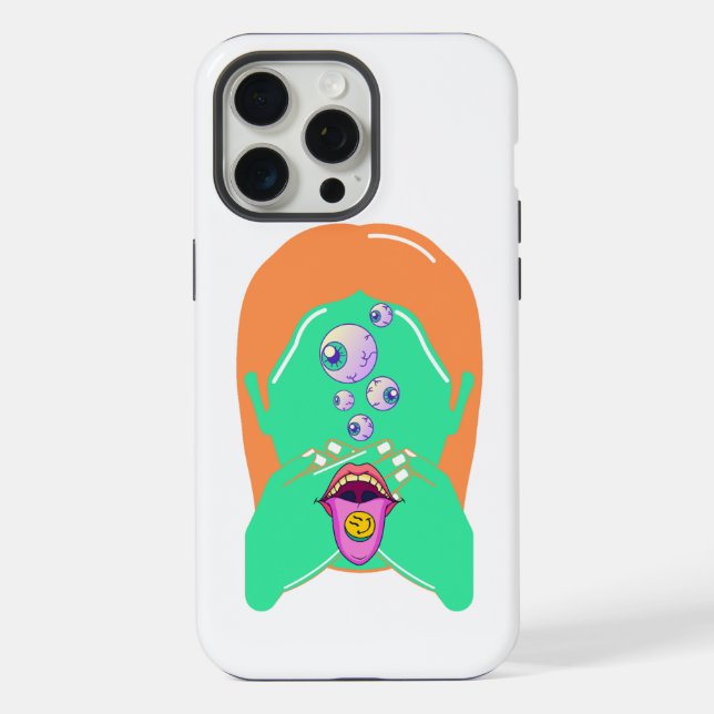 monster face iPhone case (Back)