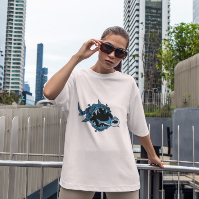 Monster Fish Eating Shark T-Shirt (Creator Uploaded)