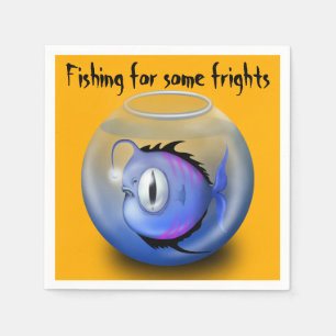 Monster Fish Halloween Party Napkin