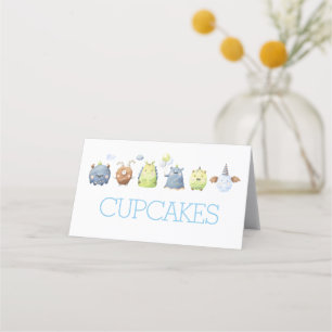 Monster Food tent cards, Monster place setting Place Card
