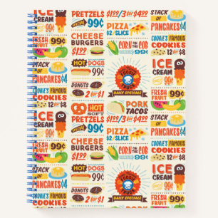Monster Foodies Pattern Notebook