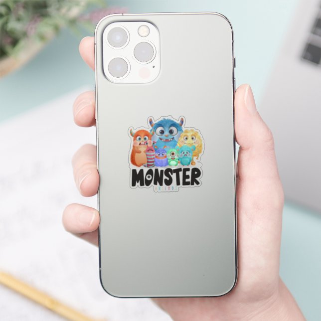 Monster Friends | 2"x 2"- Glossy Transparent (Phone)