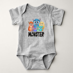 Monster Friends Baby Bodysuit