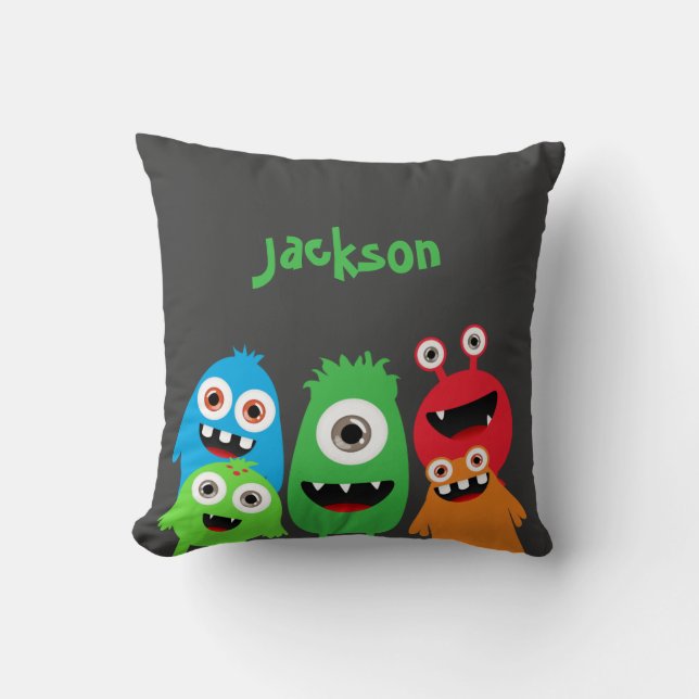 Monster Friends Cushion (Front)