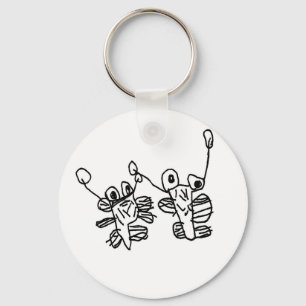 Monster friends key ring