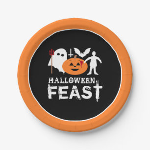 Monster Gang, Halloween Party Paper Plate
